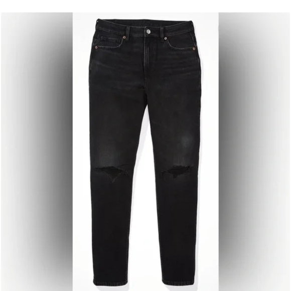 American Eagle Outfitters Black Straight Leg Jeans - Picture 5 of 11